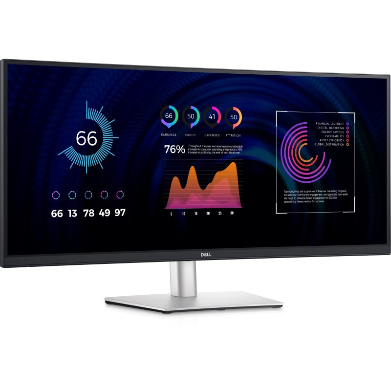 DELL P3424WE 86,4cm (34") UWQHD 21:9 Monitor HDMI/DP/USB 3.2 Gen1